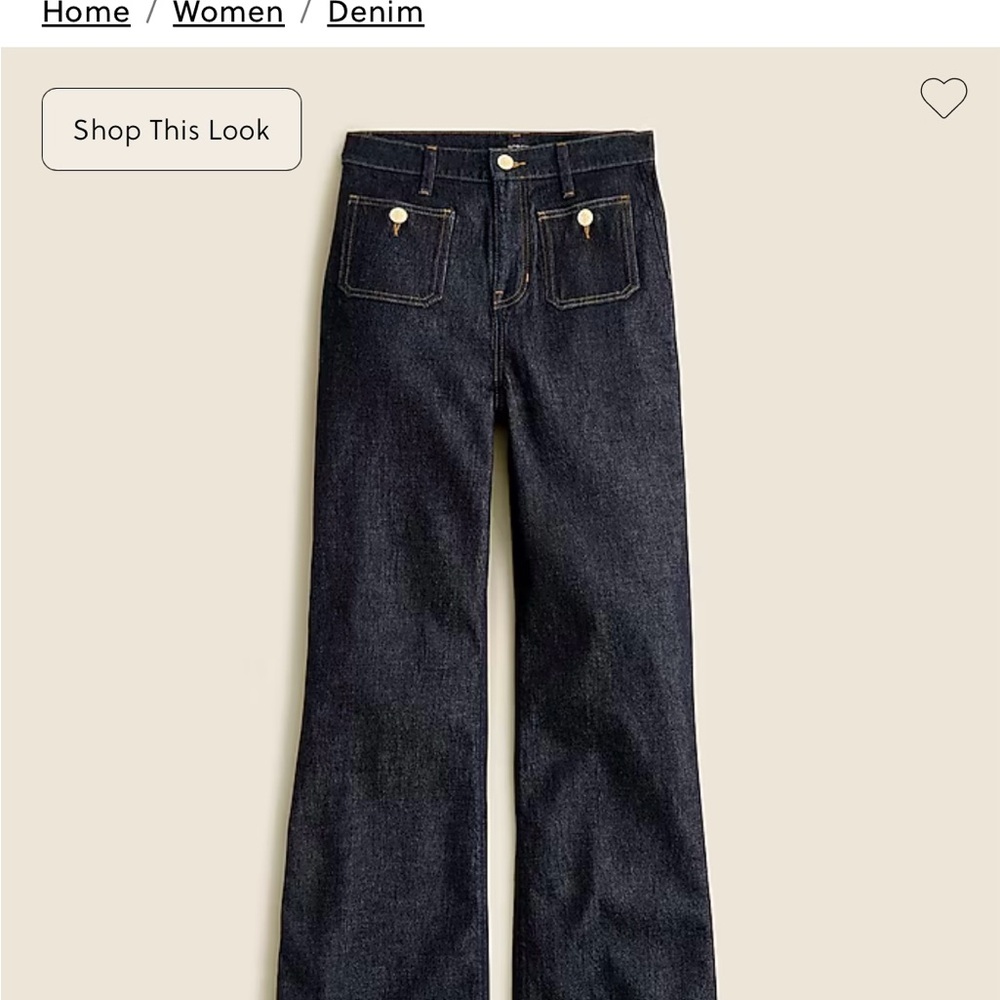 J Crew Sailor Demim Trouser